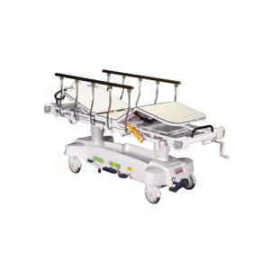 Full Length Stretcher Trolley ISO13485 With X Ray Radiolucent Backrest