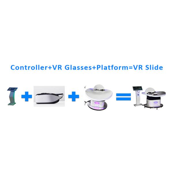 3 DOF Dynamic Platform Virtual Reality Slide 9D VR Roller Coaster With 22 Inch Touch Screen