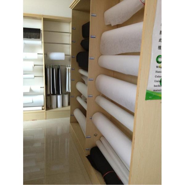 150cm Width Circular Tricot Woven Fusible Interlining for GAOXIN SA2500 in Pure White