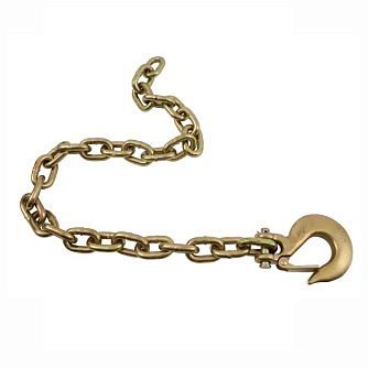 Yellow Zinc Conveyor Steel Link Chain Clevis Grab Hook Metal Link Chain