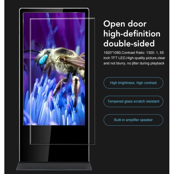 Factory direct sale lcd advertising player floor stand digital signage/totem/kiosk
