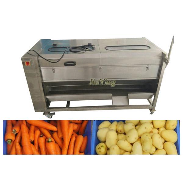 Big Model Vegetable And Fruit Peeling Machine Spiral Brush Roller Type