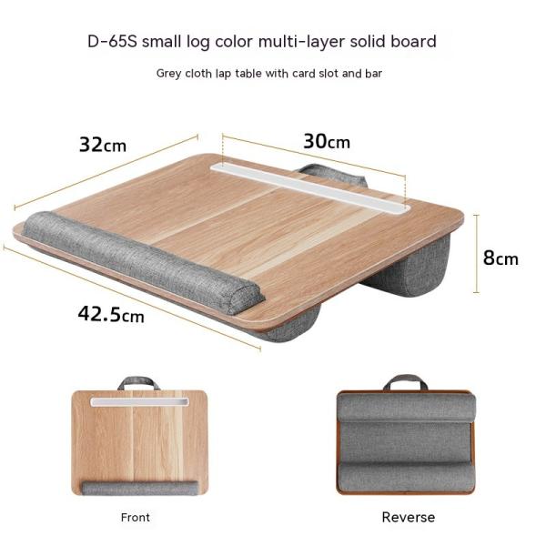 Upholstered Laptop Work Tray and Gaming Table Adjustable Frame 1100-1800mm for Home Office