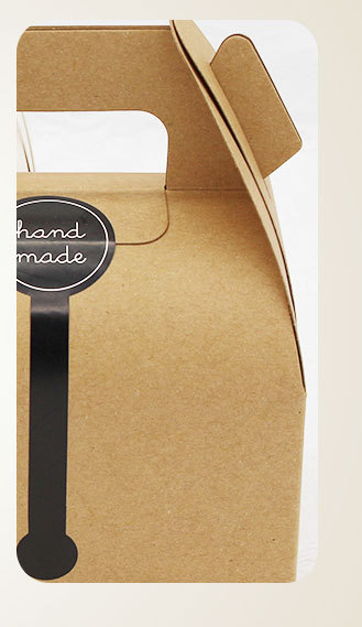 Custom Printing Folding Paper Sweet Box Cake Packing With Handle