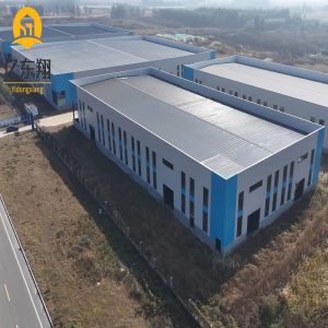 Galvanized Prefab Steel Hangar Building with Sandwich Panel Walls