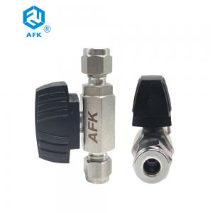 China Low Pressure 1000 PSI 2 Piece Stainless Steel Ball Valve 316 Double Ferrule Forged wholesale