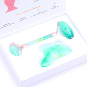 China Quartz Face Jade Roller Logo Customized Face Massage Stone Roller wholesale