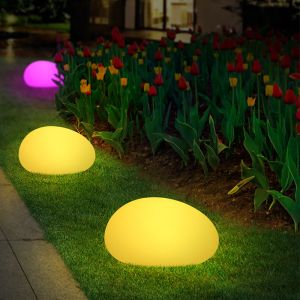 Buy cheap Outdoor Garden Stone Solar Lawn Light Ground Plug Colourful LED Solar Lights from wholesalers