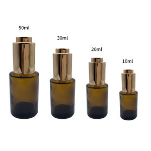 Flat Shoulder Essential Oil Glass Eye Dropper Bottles Non Toxic