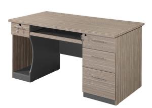 Simple Design Wood Computer Desk Staff Furniture With Melamine Surface