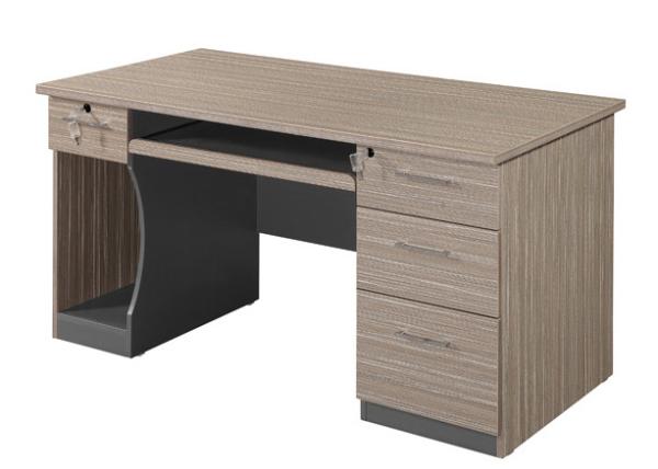 Quality Simple Design Wood Computer Desk Staff Furniture With Melamine Surface for sale
