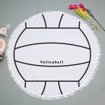Portable Beach Towel Round Microfiber With Customized Printing 150x150cm