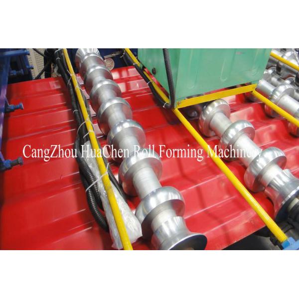 1250 Width Metal Roll Forming Machines / 15 Rows Tile Making Machinery
