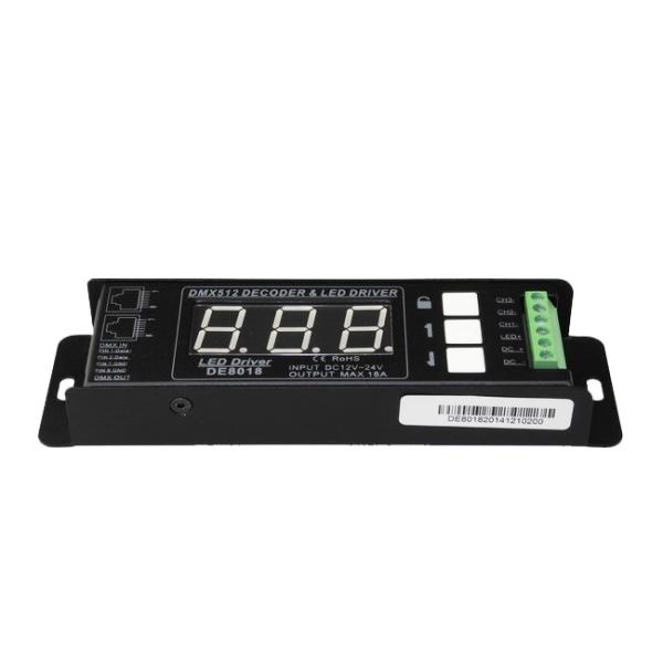High Frequency PWM DMX 512 Lighting Controller , CV12V - 24V RGB Strip DMX