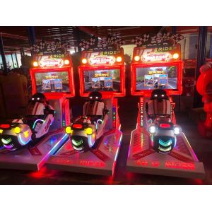 Dreamland coin operated 26inch motorbike simulator game machine kids play moto