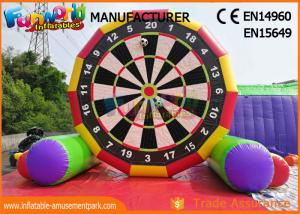 China Interactive 5m High Inflatable Foot Darts Game / Inflatable Soccer Darts wholesale