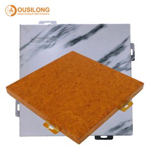 China Exterior PVDF Coating Marble Aluminum / Aluminium 3D Wall Cladding Panels For Airports / Balconies Decorations on sale