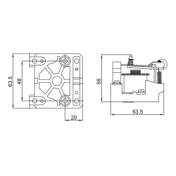 Wj183 Jqx-62f 24VDC 1z Electronic High Power Relays For Stabilizer