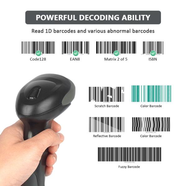 USB 1500 point CCD Bar Code Reader Handheld 1D Wired Barcode Scanner CE FCC Rohs