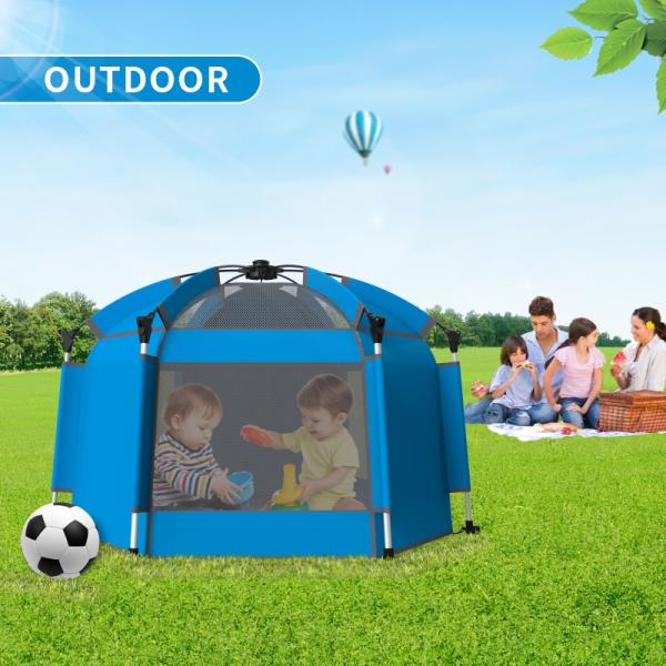 Large Roomy Orange Pop Up Play Tent Flame Retardant Pop Up Baby Playpen