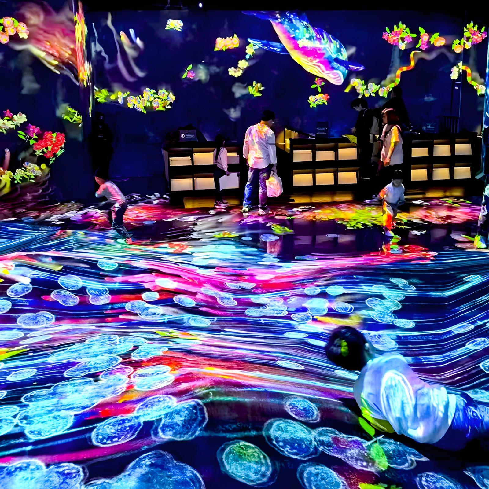 China 3d Holographic Interactive Wall Projection Software Immersive Room Experience wholesale
