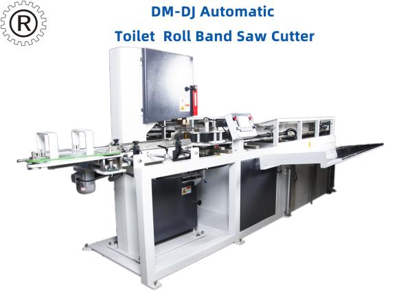 Quality 11Kw Toilet Paper Roll Band Saw Cutter  /  Automatic Cutting Machine for sale