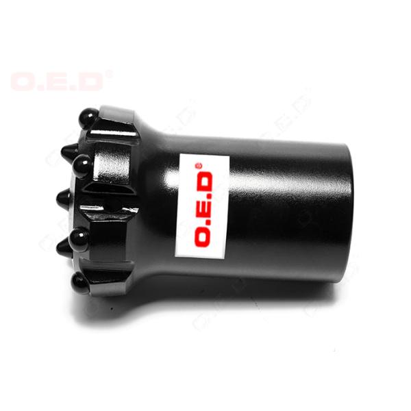 125mm Dome Convex Thread Button Bits , Carbide Rock Bits In Black Color