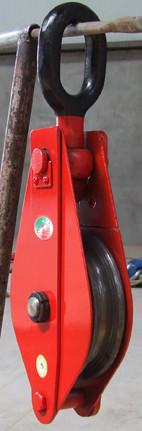 Quality Pulley block with hook/ring ,Single-Sheave for sale