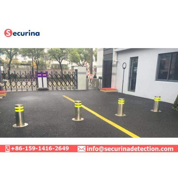 Diameter 216mm Parking Security Bollards Retractable Anti Collision For Road Blocking