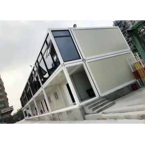 China Glass Curtain Wall Steel Structure Prefabricated Container Home wholesale
