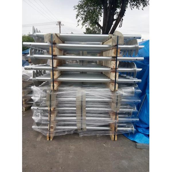 Industrial Helical Ground Anchors Screw Piles Solar Photovoltaic Brackets Customized
