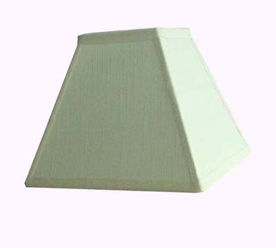 Faux Silk Square Bell Shaped Lamp Shades 3 Way Gimbal Easy Fit