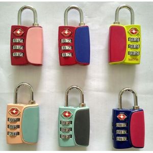 Buy cheap Zinc Alloy TSA travel lock& Fashion Design blue Tsa Luggage Lock& 64.7g Tsa Bag from wholesalers