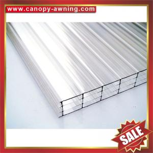 China four layers polycarbonate sheet,multiwall PC sheet,hollow pc panel,pc hollow board,excellent temperature resistance ! wholesale