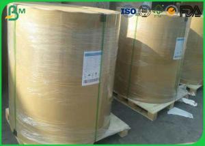 China Jumbo Roll C1S / C2S Art Paper , 100 Gsm Glossy Paper For Magazine Offset Printing wholesale