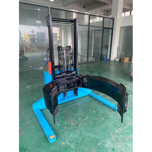 New 500-1500 kg load capacity electric pallet lift stacker electric stacker with paper roll clamp