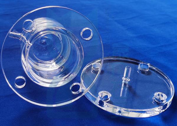Quality Morse 6.5 Transparent Sio2 Quartz Tube Flange High temperature resistance quartz reactor for sale