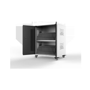 China Smart Laptop Charging Cabinet 30 AC Ports Charging Cart wholesale