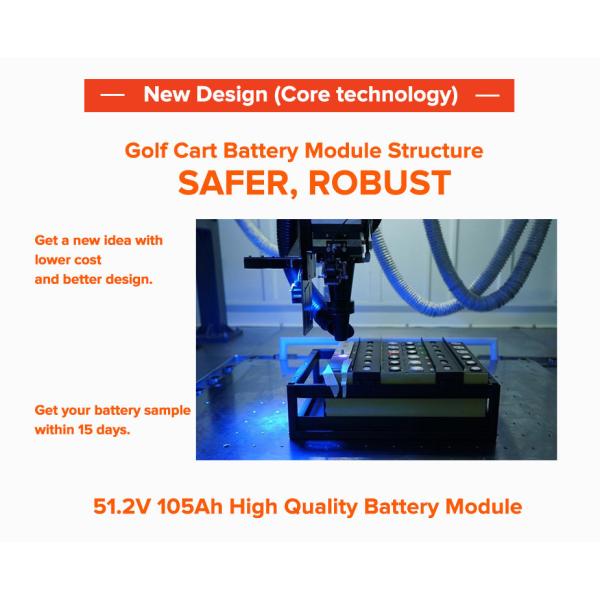 LiFePO4 Lithium Battery OEM ODM Rechargeable 51.2V 60AH 105AH 150AH 200AH Lithium Ion Battery Pack For EV/RV Golf Cart