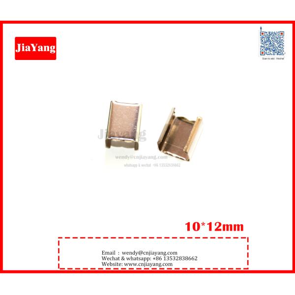 Jiayang 6X11 iron cheap metal crimps for lanyard for sale