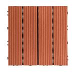 Wood WPC Composite Decking Tiles Rotproof Interlocking Wood Tiles