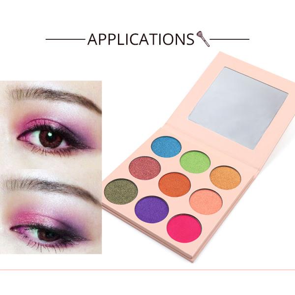 9 Color Shimmer Makeup Palette Multi Coloured Eyeshadow ISO 22716