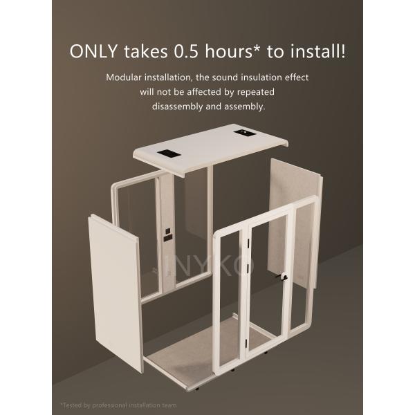 900kg Acoustic Phone Booth Modern Prefab Private Office Phone Booth