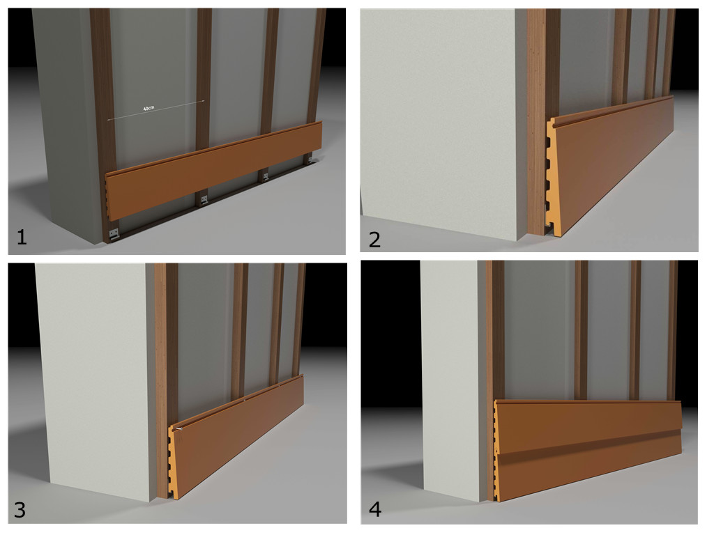 Co-extruded ASA Surface 2022 Waterproof Plastic Cladding for Outdoor Panel 150*23mm