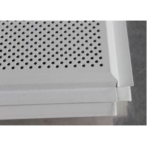 China Beveled Angle Lay In Acoustic Ceiling Tiles , Aluminium Commercial Ceiling wholesale