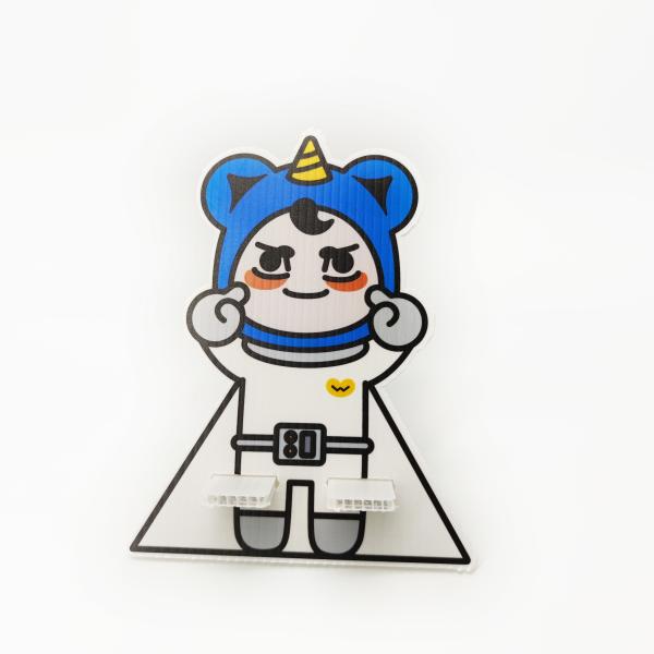 SGS Mobile Stand Corrugated Display Board Anti Collision OEM