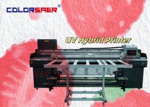 China 1.8m UV Hybrid Printer CMYKW Varnish Artistic Printing UV Flatbed And Roll To Roll Printer wholesale