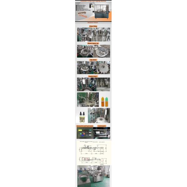 Small Volume Bottle Filling Capping Machine E Liquid Vial Filling Equipment