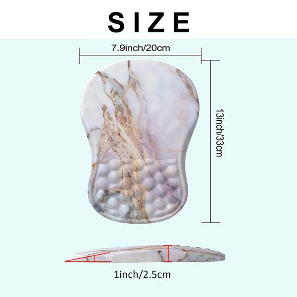 Household Custom Ergonomic Mouse Pad With Wrist Support For CMYK Sublimation Printing