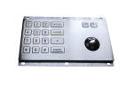 150mA 16 Key PS/2 IP65 Industrial Keyboard With Trackball